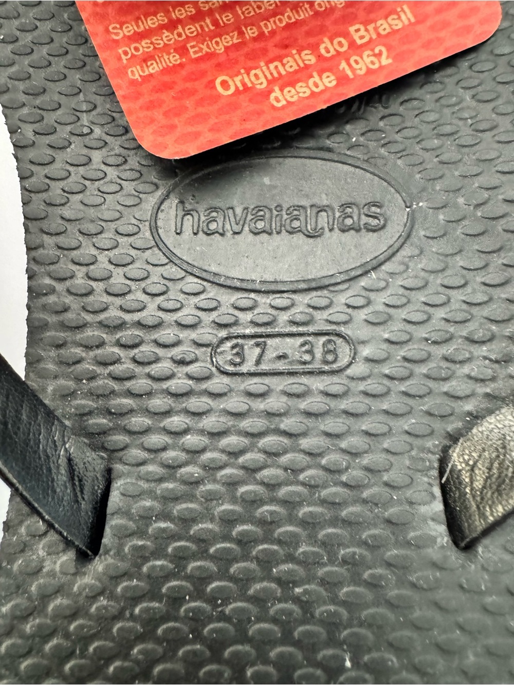 Havaianas Black Flip Flops Women’s “Slim” 37-38 / 7-8 NWT - Picture 5 of 6